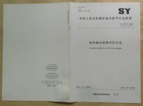 中华人民共和国石油天然气行业标准 SY/T 5874 — 2003：油井堵水效果评价方法