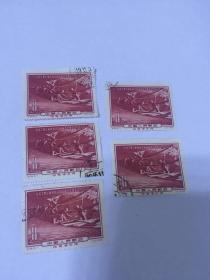 老纪特 纪36邮票（中国工农红军胜利完成二万五千里长征二十周年5张合售）