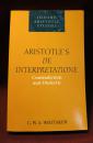Aristotle's De Interpretatione: Contradiction and Dialectic （正版现货）