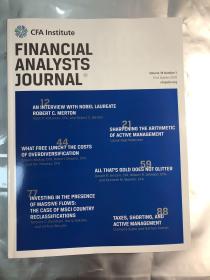 FINANCIAL ANALYSTS JOURNAL    (FIRST QUARTER 2018)  (16开 铜板彩印）