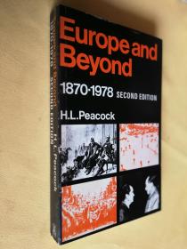 英文                欧洲及以后，1870- 1978年 Europe and Beyond, 1870-1978 second edition by Herbert Leonard Peacock