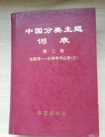 中国分类主题词表 第二卷(主题词-分类号对应表<三>)