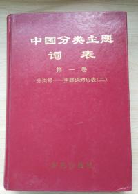 中国分类主题词表 第一卷(主题词-分类号对应表<二>)