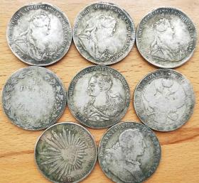 8枚老外银币银元