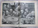 法国画报旅途日记 journal des voyages 1905年4月2日。中国人奇怪的爱好，用蛐蛐进行赌博！双页大图。