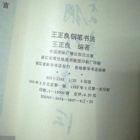 王正良钢笔书法 钢笔字帖