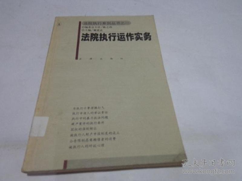 法院执行运作实务——法院执行系列丛书之一