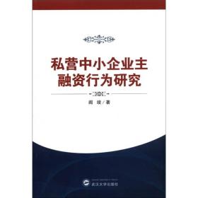 私营中小企业主融资行为研究