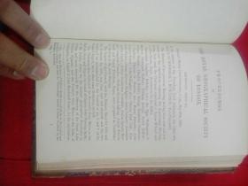 清代咸丰 1861年（伦敦皇家地理学会～议事录）牛皮书脊 包角 道林纸  刷边  有藏书票一枚 第1860-61号会议  书内地图2张
