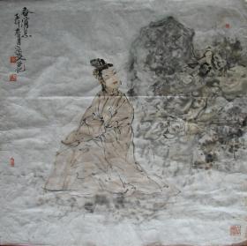 余杭—李宗峣斗方人物春消息