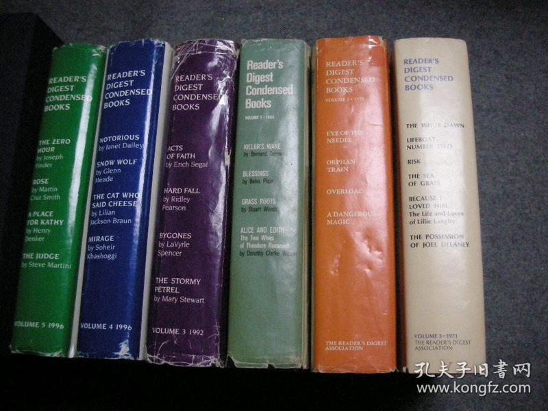 Reader‘s Digest Condensed Books volume 1 1979【英语原版，精装】