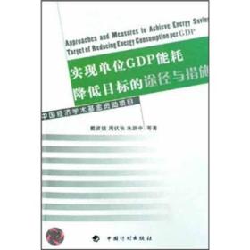 实现单位 GDP能耗降低目标的途经与措施