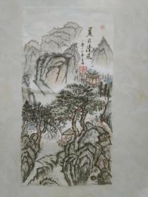 书画一幅   详情请看图（尺寸：68*34cm）   《夏日清风》  编号11