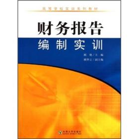 高等学校实训系列教材：财务报告编制实训