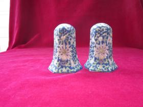 清代胡椒粉瓶1对  （高：6cm）