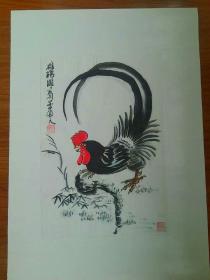 甘凤豪国画作品.雄鸡图