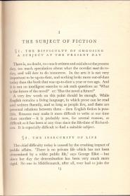 《小说创作原理》精装  罗伯特 立德尔著 Some Principles of Fiction by Robert Liddell  扉页钤：洪氏君格珍藏 伍鸿森朱印  此为藏书家洪君格藏书