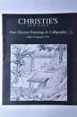 CHRISTIE'S NEW YORK Fine Chinese Paintings & Calligraphy Friday,19 September 1977 中国古近现代名画拍卖