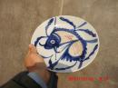 清中期的釉里红鱼盘子一个 瓷器 清朝瓷器 鱼碟子 青花瓷 青花瓷器 青花鱼盘