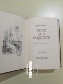 Pride and Prejudice《傲慢与偏见》简 奥斯汀 Jane Austen 经典代表作 franklin library 1980年真皮精装 限量收藏版 世界100伟大名著系列丛书之一