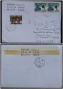 贴希腊 2003年 民族服装 传统舞蹈等3枚邮票实寄封