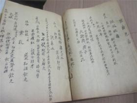 杂症科  手写本（多药方16开竖写50多面如图）
