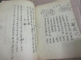 杂症科  手写本（多药方16开竖写50多面如图）