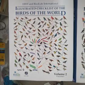 HBW and BirdLife International Illustrated Checklist of the Birds of the World. Volume1 Volume 2 原版精装 两册合售 第二卷书脊有磕碰看图