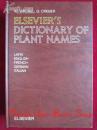 Elsevier's Dictionary of Plant Names: In Latin, English, French, German and Italian（货号TJ）爱思唯尔植物名称词典：拉丁语、英语、法语、德语和意大利语