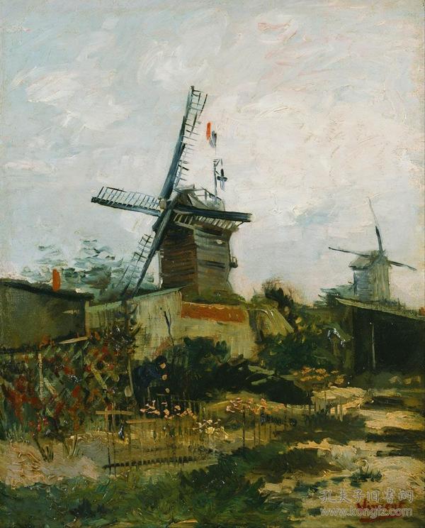 文森特·威廉·梵高-(Vincent Willem van Gogh)-风景Le Moulin de Blute Fin