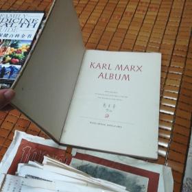 KARL MARX ALBUM（马克思图片集）53年德文版 大量珍贵图片《新莱茵报》等***收藏报刊的原大影印件  [有近80张黑白照片。详情见图】