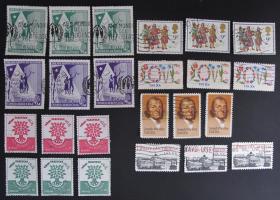外国邮票----混合一组（信销/盖销票）