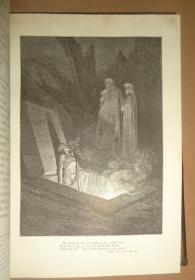 1892年Dante_ Vision of Hell 但丁《神曲-地狱篇》Gustave Dore 绘本珍贵早期版本 75张精美版画插图 意大利小牛皮手工装祯