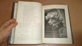 1892年Dante_ Vision of Hell 但丁《神曲-地狱篇》Gustave Dore 绘本珍贵早期版本 75张精美版画插图 意大利小牛皮手工装祯