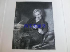 【现货 包邮】《William Wilberforce, Esq., 》 1837年钢版画  尺寸27.8*21.6厘米（货号18019）
