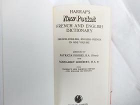 HARPER'S NEW POCKET FRENCH AND ENGLISH DICTIONARY (Complete in one volume FRENCH-ENGLISH,ENGLISH-FRENCH)  (法语－英语 双解词典)