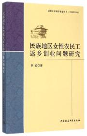 民族地区女性农民工返乡创业问题研究