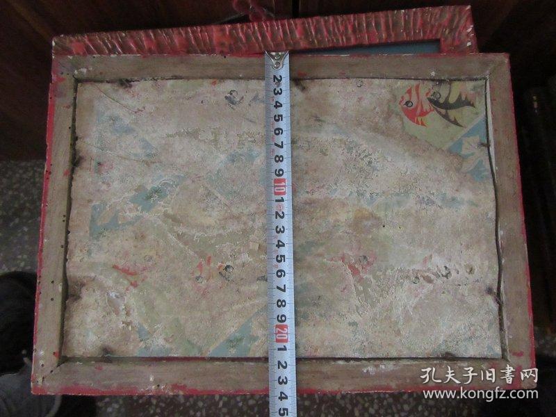 七、八十年代牡丹花玻璃画，，品如图，似是手工绘制，经典怀旧103