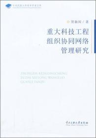 中央民族大学青年学者文库：重大科技工程组织协同网络管理研究