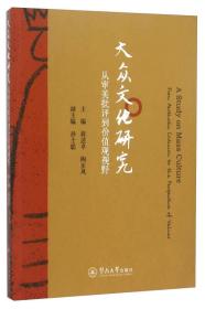 大众文化研究 从审美批评到价值观视野