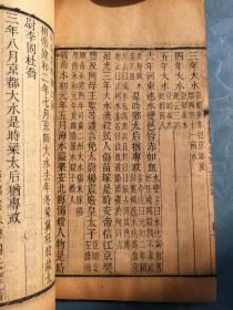 避讳“玄弘”，不避讳“宁”字，为清中期木刻本，刻印精美，如图所示，乾隆四年校刊《后汉书卷24-25》五行志第十四、第十五，全网唯一，低价起拍，有缘者得，顺丰发货