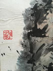 98年全国百杰书画家，甘肃省美协会员陈子贵画130《山水》
