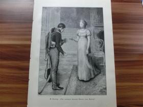 【现货 包邮】1900年木刻版画《Für meinen braven Herrn von schill!》  尺寸约41*29厘米（货号 300820）