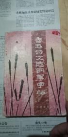 鲁迅诗文选钢笔字帖