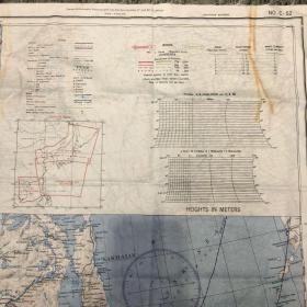 布地图双面图1945年，非常有研究价值