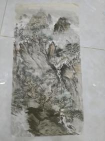 书画一幅   详情请看图（尺寸：70*35cm）   《黄山光明顶》  编号19