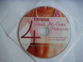 fitness week all-over makeover:get your best abs,arms,butt and thighs NOW! (Your total body workout DVD inside!)  DVD光盘