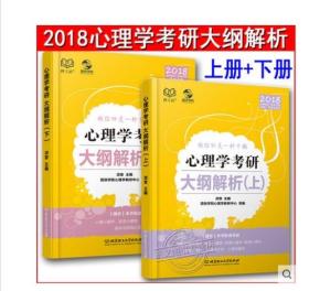 凉音 心理学考研大纲解析  2018年上册+ 2018 下册全新修订双色印刷专硕适用