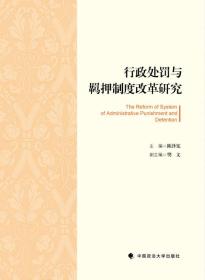 行政处罚与羁押制度改革研究 专著 The reform of system of administrative punishment and