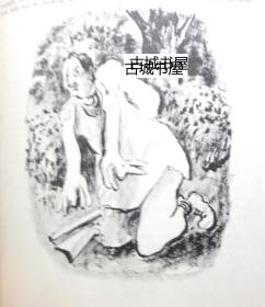 《莫泊桑 精选 短篇小说集》 Adolf Dehn黑白插图，1950年出版